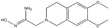 (1Z)-2-(6,7-dimethoxy-3,4-dihydroisoquinolin-2(1H)-yl)-N'-hydroxyethanimidamide Struktur