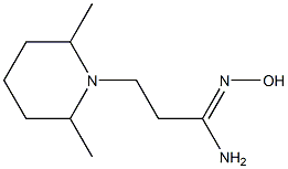 (1Z)-3-(2,6-dimethylpiperidin-1-yl)-N'-hydroxypropanimidamide Struktur