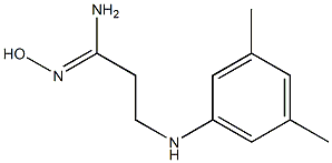 (1Z)-3-[(3,5-dimethylphenyl)amino]-N'-hydroxypropanimidamide Struktur