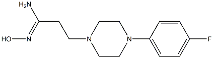 (1Z)-3-[4-(4-fluorophenyl)piperazin-1-yl]-N'-hydroxypropanimidamide Struktur