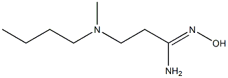 (1Z)-3-[butyl(methyl)amino]-N'-hydroxypropanimidamide Struktur