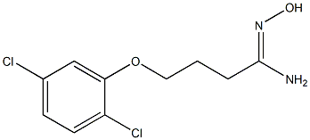 (1Z)-4-(2,5-dichlorophenoxy)-N'-hydroxybutanimidamide Struktur