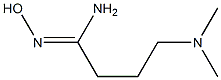 (1Z)-4-(dimethylamino)-N'-hydroxybutanimidamide Struktur