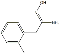 (1Z)-N'-hydroxy-2-(2-methylphenyl)ethanimidamide Struktur