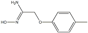 (1Z)-N'-hydroxy-2-(4-methylphenoxy)ethanimidamide Struktur