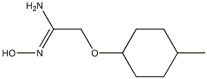 (1Z)-N'-hydroxy-2-[(4-methylcyclohexyl)oxy]ethanimidamide Struktur