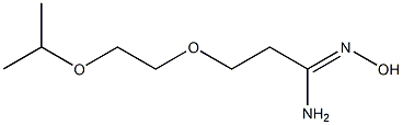 (1Z)-N'-hydroxy-3-(2-isopropoxyethoxy)propanimidamide Struktur