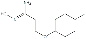 (1Z)-N'-hydroxy-3-[(4-methylcyclohexyl)oxy]propanimidamide Struktur