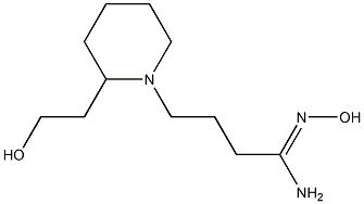 (1Z)-N'-hydroxy-4-[2-(2-hydroxyethyl)piperidin-1-yl]butanimidamide Struktur