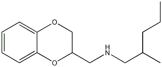 (2,3-dihydro-1,4-benzodioxin-2-ylmethyl)(2-methylpentyl)amine Struktur