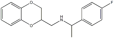 (2,3-dihydro-1,4-benzodioxin-2-ylmethyl)[1-(4-fluorophenyl)ethyl]amine Struktur