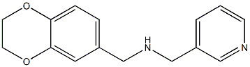 (2,3-dihydro-1,4-benzodioxin-6-ylmethyl)(pyridin-3-ylmethyl)amine Struktur