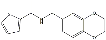 (2,3-dihydro-1,4-benzodioxin-6-ylmethyl)[1-(thiophen-2-yl)ethyl]amine Struktur