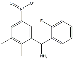 (2,3-dimethyl-5-nitrophenyl)(2-fluorophenyl)methanamine Struktur