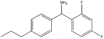 (2,4-difluorophenyl)(4-propylphenyl)methanamine Struktur