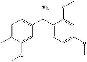 (2,4-dimethoxyphenyl)(3-methoxy-4-methylphenyl)methanamine Struktur