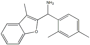 (2,4-dimethylphenyl)(3-methyl-1-benzofuran-2-yl)methanamine Struktur