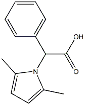 (2,5-dimethyl-1H-pyrrol-1-yl)(phenyl)acetic acid Struktur