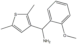 (2,5-dimethylthiophen-3-yl)(2-methoxyphenyl)methanamine Struktur