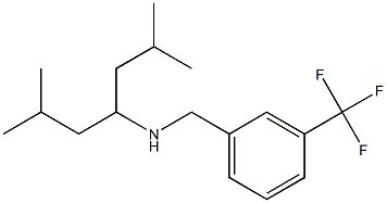 (2,6-dimethylheptan-4-yl)({[3-(trifluoromethyl)phenyl]methyl})amine Struktur