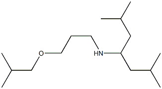 (2,6-dimethylheptan-4-yl)[3-(2-methylpropoxy)propyl]amine Struktur