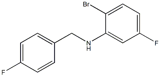 (2-bromo-5-fluorophenyl)(4-fluorophenyl)methylamine Struktur