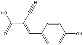 (2E)-2-cyano-3-(4-hydroxyphenyl)acrylic acid Struktur