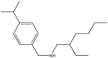 (2-ethylhexyl)({[4-(propan-2-yl)phenyl]methyl})amine Struktur