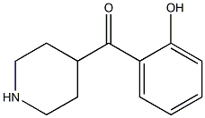 (2-hydroxyphenyl)(piperidin-4-yl)methanone Struktur