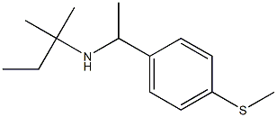 (2-methylbutan-2-yl)({1-[4-(methylsulfanyl)phenyl]ethyl})amine Struktur