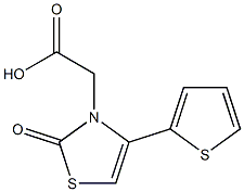 (2-oxo-4-thien-2-yl-1,3-thiazol-3(2H)-yl)acetic acid Struktur