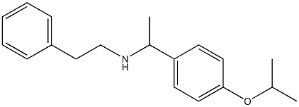 (2-phenylethyl)({1-[4-(propan-2-yloxy)phenyl]ethyl})amine Struktur