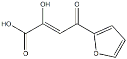 (2Z)-4-(furan-2-yl)-2-hydroxy-4-oxobut-2-enoic acid Struktur