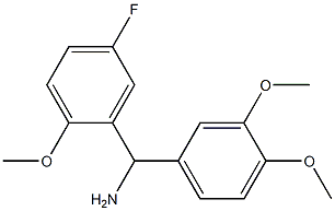 (3,4-dimethoxyphenyl)(5-fluoro-2-methoxyphenyl)methanamine Struktur