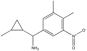 (3,4-dimethyl-5-nitrophenyl)(2-methylcyclopropyl)methanamine Struktur