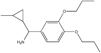 (3,4-dipropoxyphenyl)(2-methylcyclopropyl)methanamine Struktur