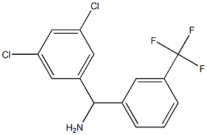 (3,5-dichlorophenyl)[3-(trifluoromethyl)phenyl]methanamine Struktur