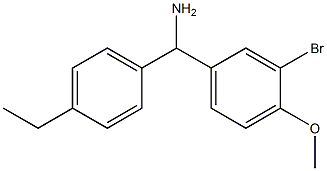 (3-bromo-4-methoxyphenyl)(4-ethylphenyl)methanamine Struktur