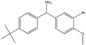 (3-bromo-4-methoxyphenyl)(4-tert-butylphenyl)methanamine Struktur