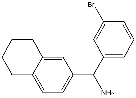 (3-bromophenyl)(5,6,7,8-tetrahydronaphthalen-2-yl)methanamine Struktur