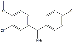 (3-chloro-4-methoxyphenyl)(4-chlorophenyl)methanamine Struktur