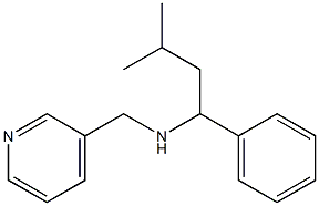 (3-methyl-1-phenylbutyl)(pyridin-3-ylmethyl)amine Struktur