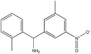 (3-methyl-5-nitrophenyl)(2-methylphenyl)methanamine Struktur