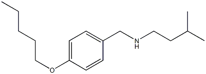 (3-methylbutyl)({[4-(pentyloxy)phenyl]methyl})amine Struktur