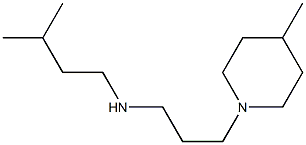 (3-methylbutyl)[3-(4-methylpiperidin-1-yl)propyl]amine Struktur