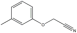 (3-methylphenoxy)acetonitrile Struktur