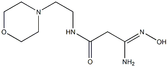 (3Z)-3-amino-3-(hydroxyimino)-N-(2-morpholin-4-ylethyl)propanamide Struktur