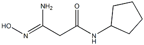 (3Z)-3-amino-N-cyclopentyl-3-(hydroxyimino)propanamide Struktur