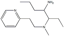 (4-aminoheptan-3-yl)(methyl)[2-(pyridin-2-yl)ethyl]amine Struktur