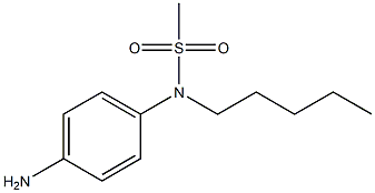 (4-aminophenyl)-N-pentylmethanesulfonamide Struktur